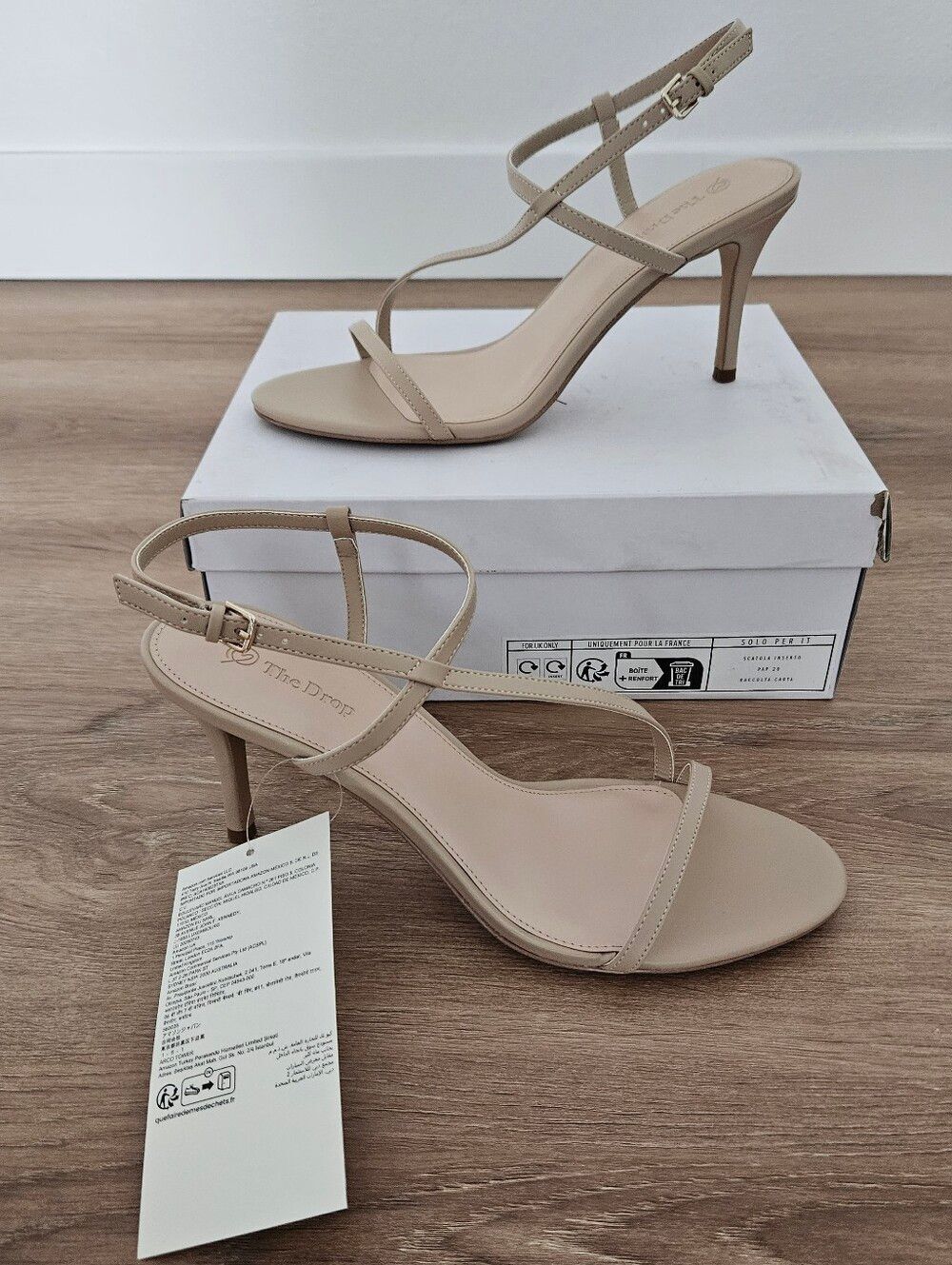 The Drop Arco Doe Strappy High Heel Sandals Size 11